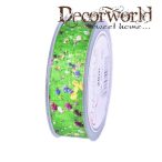 Szalag textil 25mmx20m - Zöld