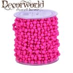 Szalag gyöngy textil 8mmx15m pink