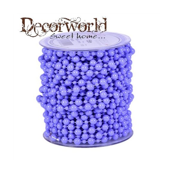 Szalag gyöngy textil 8mmx15m lila