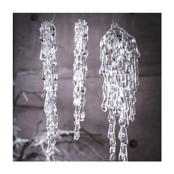 Acryl jégcsap 20 cm