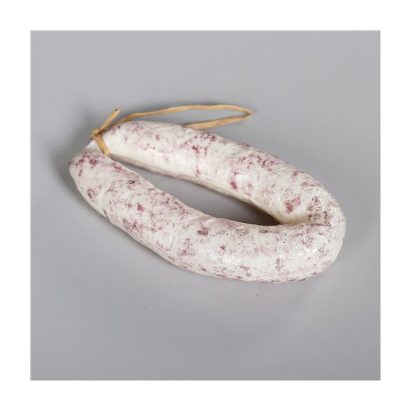 Szalámi dekoráció 18x3x2 cm műanyag - Fehér