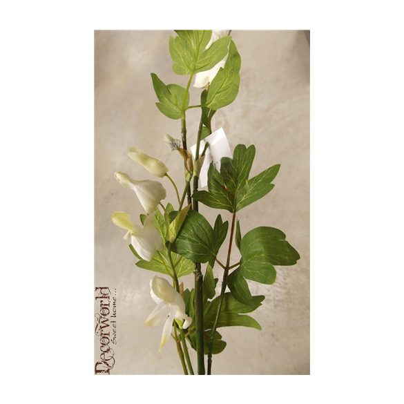 Szívvirág műanyag 91cm - Fehér