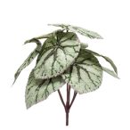 Begonia leaves bush 25cm - Szürke (UV/időjárás álló)