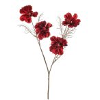 Cosmos velvet spray 83cm - Piros