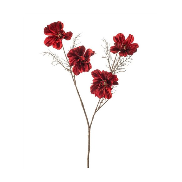 Cosmos velvet spray 83cm - Piros