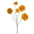 Zinnia spray 88cm - Sötét sárga