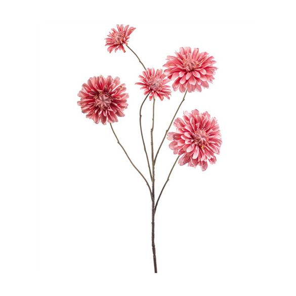 Zinnia spray 88cm - Rózsaszín