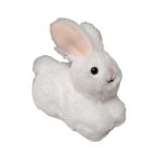 Plüss nyúl fekvő 9cm - Fehér