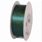 Szatén szalag csillogó 25mm x 10m - Sötét zöld