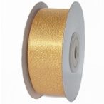 Szatén szalag csillogó 25mm x 10m - Arany