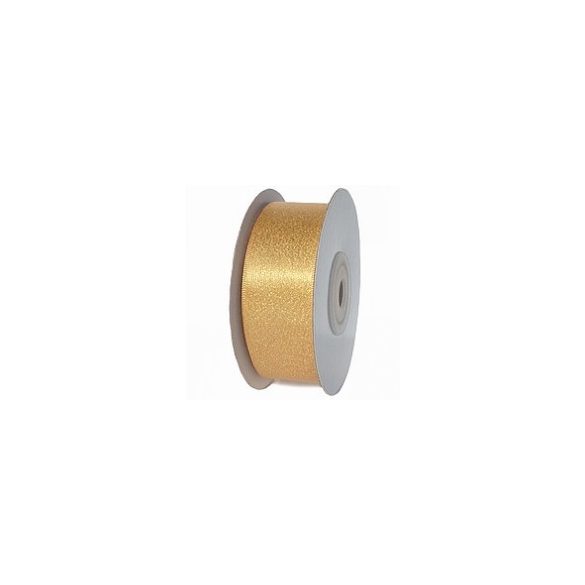 Szatén szalag csillogó 25mm x 10m - Arany