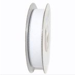 Bársony szalag ezüst széllel 16mm x 10m - Fehér
