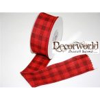 Dekorszalag kockás textil 4cmx10m