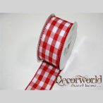 Dekorszalag kockás textil 4cmx10m