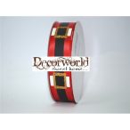   Szatén szalag mikulás öve arany glitteres csattal 23mm x 10m