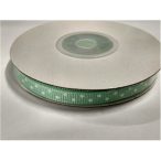 Dekorszalag ripsz 7mm x 10m zöld pöttyös