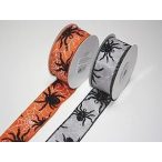 Halloween dekorszalg szürke 4cmx10m