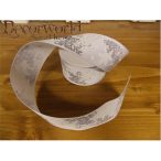 Dekorációs szalag fehér hópelyhes 38mm x 10m