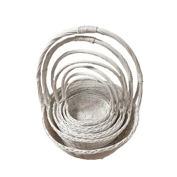 Kosár vessző kerek füllel szett 31-89cm - 9részes