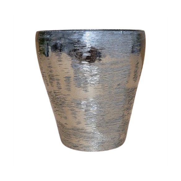 Fém kaspó alu 8,5x5,5 cm - Ezüst