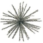 Glitteres csillag akasztható 18 cm - Ezüst