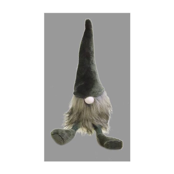 Orrmanó textil lógóláb 42cm - Zöld