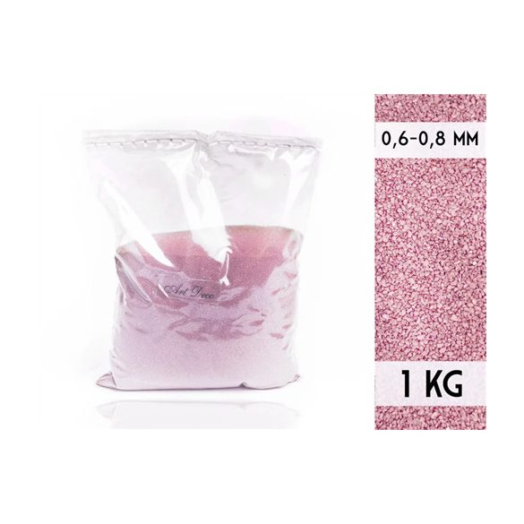 Dekorhomok 0,6-0,8mm 1kg - Világos lila