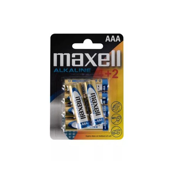 Elem Maxell AAA alkáli mini ceruza , 4+2db/bliszter
