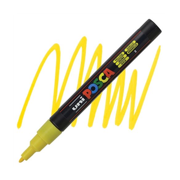 UNI POSCA PC-3M - Sárga