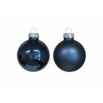 Gömb üveg 8cm - Éjkék S/8