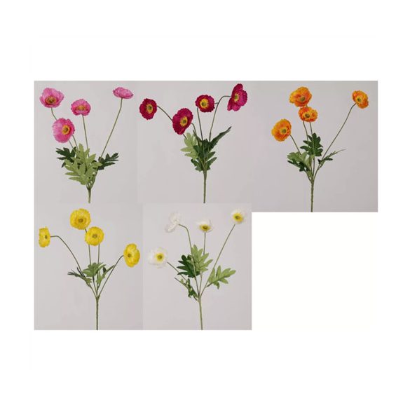 Pipacs 60cm 4virág - 5féle