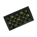 Gömb üveg 5,7cm - Zöld opál S/30