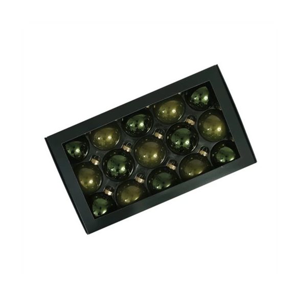 Gömb üveg 5,7cm - Zöld opál S/30