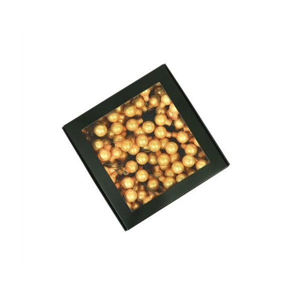 Gömb betűzős üveg pick 2cm S/144 - Arany opál