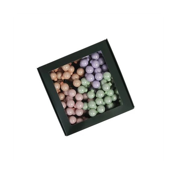 Gömb betűzős üveg pick 2cm S/144 - Pasztel opál