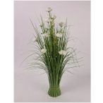 Padló virág csokor 70cm - Fehér