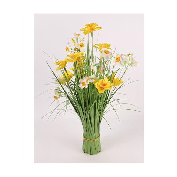 Padló virág csokor 60cm - Sárga