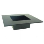 Tál műanyag IKEBANA 19x19 cm szögletes - Fekete