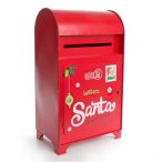 Postaláda mikulásnak fém álló 34x21x16,5 cm