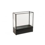 Lámpás műa./fém 30x10 H30 fekete