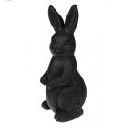 Figura nyúl műgyanta 16x16x44 cm - Fekete