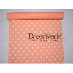 Celofán tekercs pöttyös barack 50cm/10m