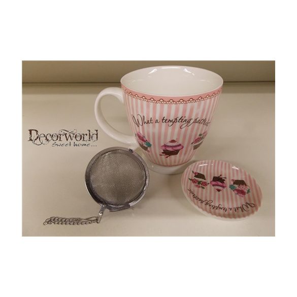 Bögre A-93813 tea takosárral és filtertartóval