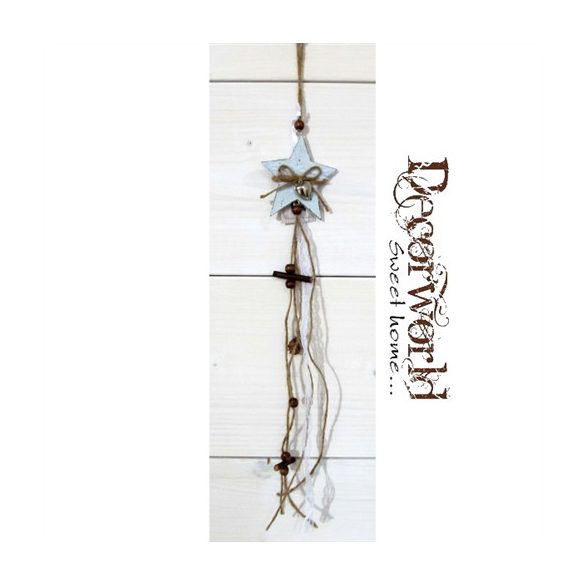 Csillagos függő csengővel fehér