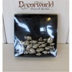 Fém szív ezüst natúr 3D 1,5cm S/24