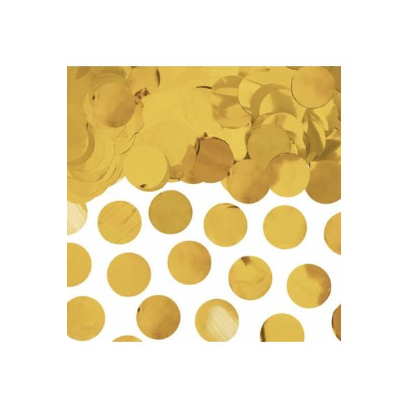 Konfetti kerek 15 g - Arany