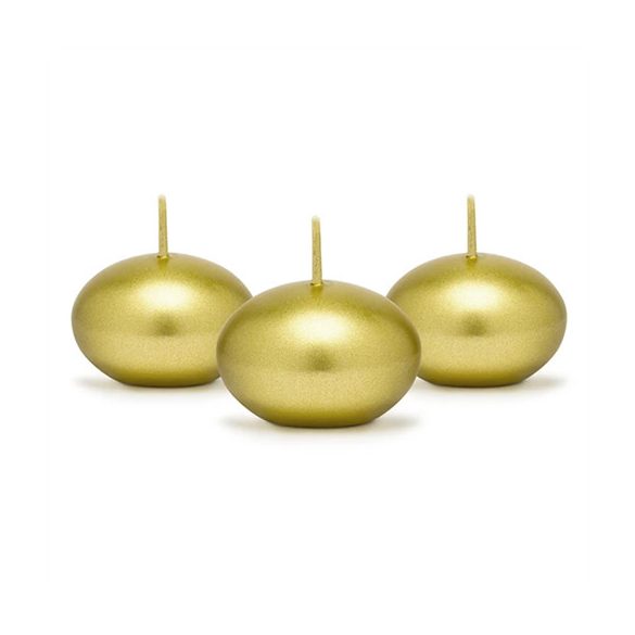 Úszó gyertya 4cm - Arany S/50