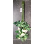 Kötegelt rózsa csokor - Fehér