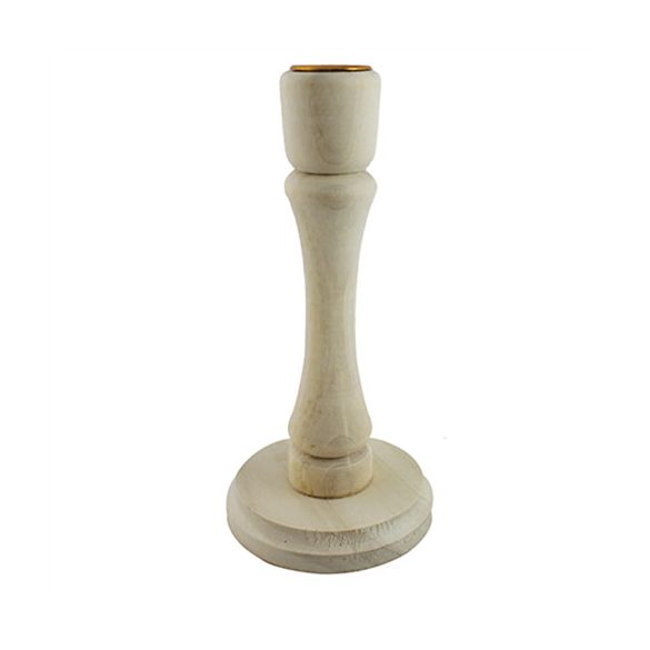 Gyertyatartó fa 3x16,5cm - Natúr