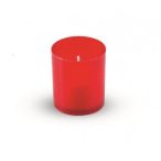 Mécsesbetét műanyag 4,7x6cm - Piros